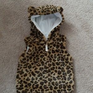 Faux Fur Leopard Vest